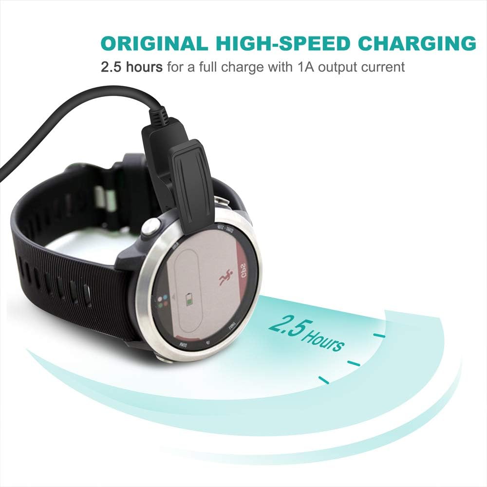 TUSITA Charger Compatible with Garmin Forerunner 35 35J 230 235 630 645 Music 735XT, Approach G10 S20, Vivomove HR, ForeAthlete 35J - USB 100cm Charging Cable - GPS Smartwatch Accessories : Home Audio & Theater