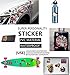 Random Sticker 200pcs Music Film Vinyl Skateboard Guitar Travel Case Sticker Door Laptop Luggage Car Bike Bicycle Stickers