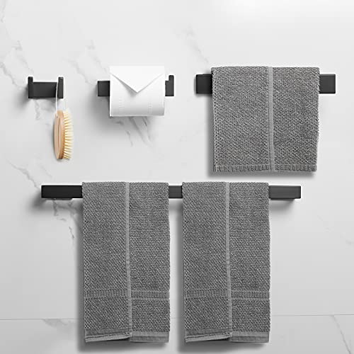 Fapully 4Piece Bathroom Hardware Accessory Set with 24" Towel Bar