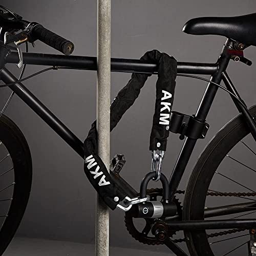 AKM Bike Lock Chain Lock 120cm/4ft Heavy Duty Durable 10mm Thick Anti