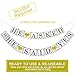 He Asked She Said Yes Gold Glitter Banner - Engagement Bridal Shower Wedding Party Decorations -NO DIY Required