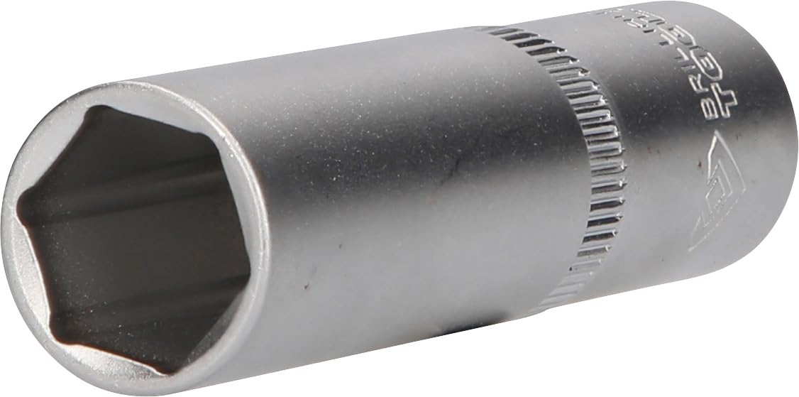Brilliant Tools BT022826 1/2 Inch Socket Spanner, Long, 77 mm, 16 mm Insert
