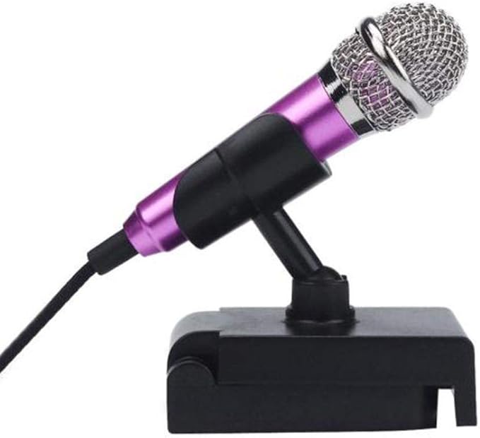 Mini Karaoke Condenser Microphone With Stand Holder For
