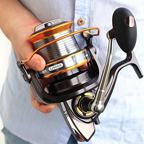 VAVO 9000 Big Spool Boat Fishing Reel 13 BB Sea Spinning Saltwater Trolling Reel 4.11:1