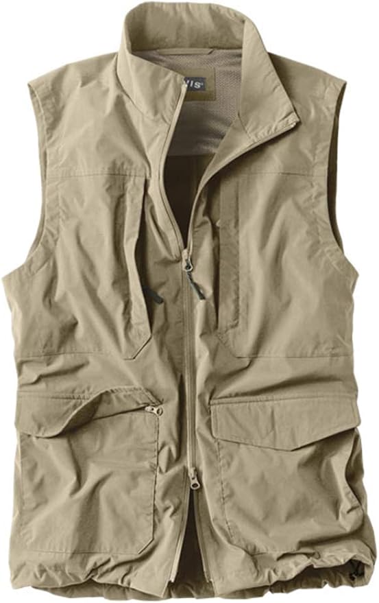 Orvis Men's Curious Traveler Vest, Khaki, X Large Amazon.in Clothing