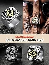 FaithHeart Nordic Elder Futhark Rune Signet Rings