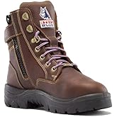 Steel Blue Women's Southern Cross Zip: Met/PR Midsole Steel Toe Work Boots, Oak