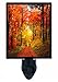 Night Light - Forest Garden - Fall Trees - Autumn Path