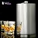 Jumbo 64 Oz Stainless Steel Metal Liquor Flask for Men Women - No Spill Cap - Portable Travel Drinks Alcohol Spirits Whiskey Parties Giant Drinking Flask