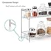 Spice Rack Organizer for Countertop,2 Tire Spice Organizer Storage Kitchen Shelf Holder for Kitchen Cabinet Pantry Bathroom