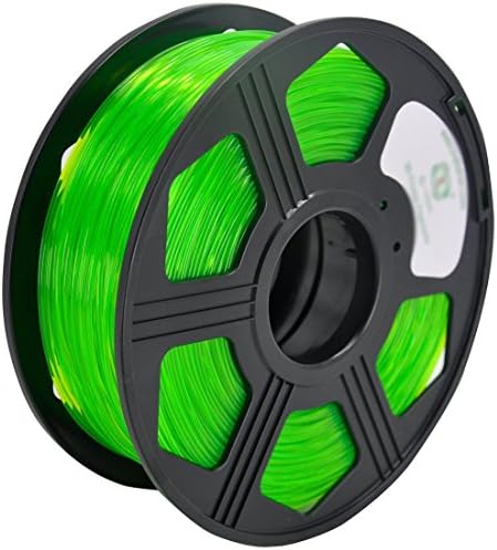 DANITI Tech PETG 3D Printer PETG Filament,1.75mm Dimensional Accuracy +/- 0.05 mm, 1kg/2.2lbs Spool for 3D Printers- (Transparent Green)