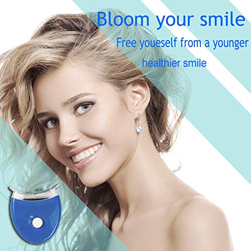 Teeth Whitening Kit, Potok Teeth Whitening Set Professional Reusable Teeth Whitening for White Teeth, Whitening Teeth At Home, 10xToothing Gel, 2x Dental Trays Gel Kit, 1x Laser Light