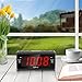 Peakeep Little Digital FM Radio Dual Alarm Clock with Snooze and Sleep Timer, Large Display with 2 Dimmer