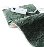 Sunbeam 2013-912 Xpress Heat  Microplush Heating Pad for Quick Pain Relief,  Extra Large (12" x 24"),Olive
