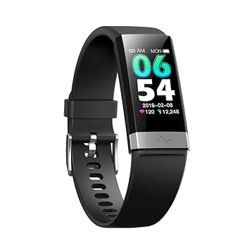 V19 HR ECG + PPG Dual Heart Rate Monitor Fitness Activity Tracker Health Smart Watch with HRV SpO2 Blood Oxygen & Pressure Sleep Monitor IP68 ...