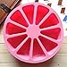 Big Round Flexible Silicone Mold for Handmade DIY Soap Cake with 10 Triangle Shaped Cavity