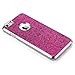 ULAK iPhone 6s Case, iPhone 6 Case, Bling Glitter Crystal Plastic Case with Colored Chrome Coating Cover for Apple iPhone 6 & 6S 4.7 inch Generation (Rose Pink/Glitter)