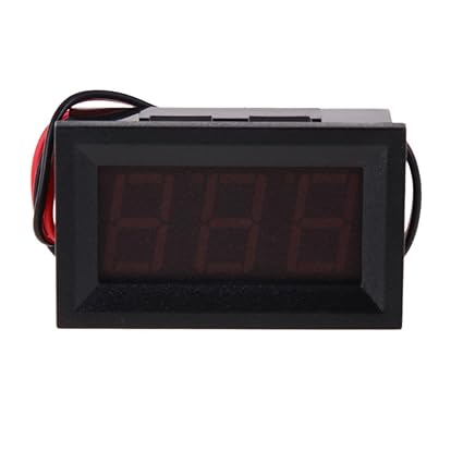 Everpert Voltmeter Digital DC4.5-120V LED Volt Meter Gauge Automobile Motorcycle Red