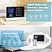 DIGOO HOSA 2G 433MHz GSM&WiFi Wireless Home and Business Security Alarm System, Smart Security System DIY Kits, Burglar Alarm with PIR Sensor, Door/Window Sensor and Remote Controller, APP Control