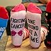 Beat Cancer Socks - Funny Novelty Gift for Cancer Survivor or Chemo Patient - For Women and Men (Pink Boxing Gloves)