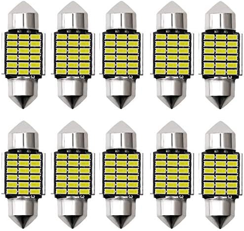 Nakobo 爆光 10個 T10 X 31mm 18連3014チップ 車ランプled 電球色