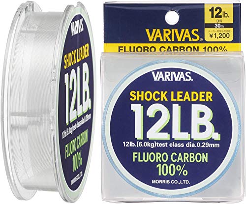 Varivas Shock Leader 100% Fluorocarbon – 30m – 12lbs – 0,29mm – 5,4kg