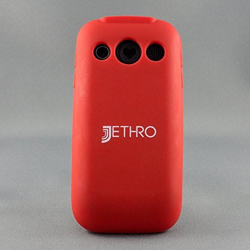 JETHRO [PT628] Protection Case for Jethro Senior Cell Phone Model SC628 - Red Color