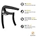 GUITARX X2 Capo for Acoustic Guitar, Electric Guitar Capo - Also For Bass, Ukulele, Banjo and Mandolin - #1 Brand Among Guitar Capos - Aluminum Alloy, Matte Black