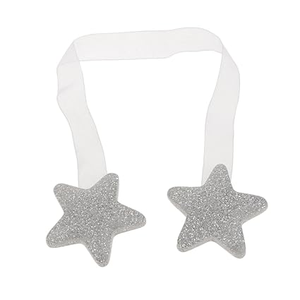 Gazechimp 1pcs Vorhang Gürtelschnalle Magnetische Raffhalter Halter Vorhang Band , Stern Design - Silber