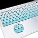 MOSISO Keyboard Cover Compatible with MacBook Air 13 inch 2019 2018 Release A1932 Retina Display with Touch ID, Waterproof Dust-Proof Protective Pattern Silicone Skin, Gradient Blue