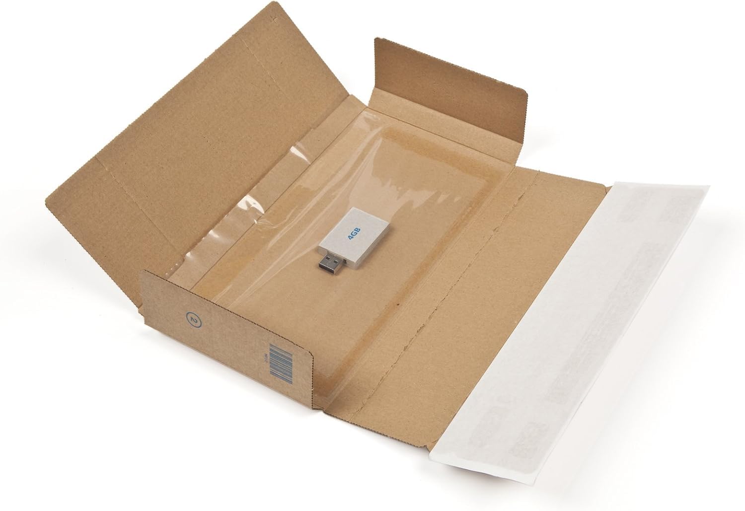 Blake Purely Packaging 235 x 122 x 20 mm Peel & Seal Super Secure Postal Box Tuck Flap (PSB10) Brown Kraft - Pack of 25