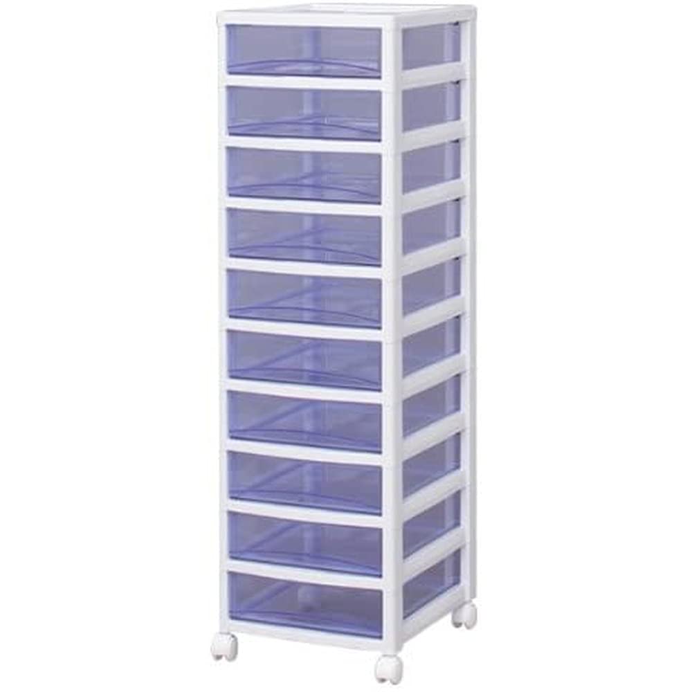 アイリスオーヤマ スーパークリア チェスト ホワイト クリアブルーの商品画像