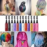 Binmer(TM) 13 Colors Temporary Hair Dye Mascara Hair Dye Cream Non-toxic DIY Hair Dye Pen (A)