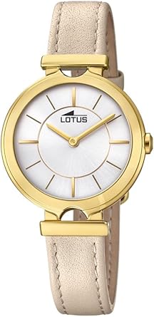 Lotus Watches Reloj Análogo clásico para Mujer de Cuarzo con Correa en Cuero 18452/1