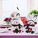DegGod 8Pcs Christmas Tableware Holders Set, White Snowman Knife and Fork Bags Covers for Thanksgiving New Year Christmas Party Decorations Xmas Dinner Table Decor Ornaments (Snowman)