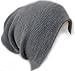 ALL 1N ALL APPAREL Slouchy Beanie Slouch Skull Hat Ski Hat Snowboard Hat Ribbed Beanie,One Size,Light Grey
