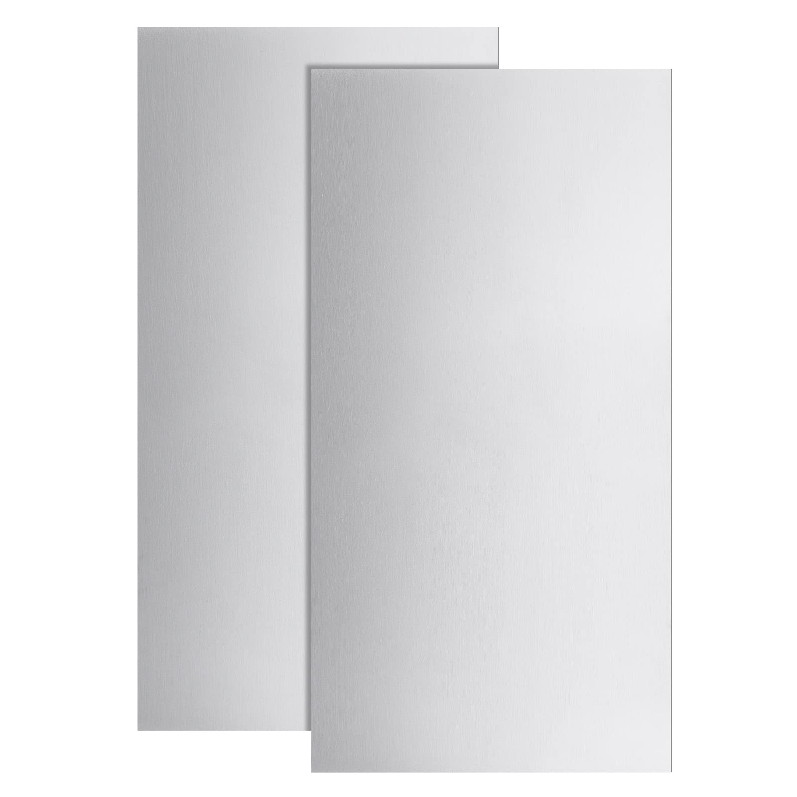 BENECREAT 2Pcs 304 Stainless Steel Sheet with Film 20x10cm/8x4inches Stainless Steel Plate(1mm/0.04inch Thick for Mechanical Cutting, Precision Machining, Making