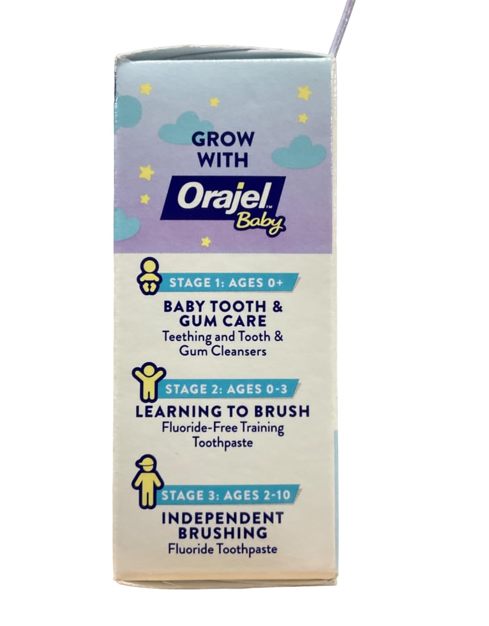 Orajel Baby Non-Medicated Cooling Gel Day & Night 0.18 Ounce (6 Pack)