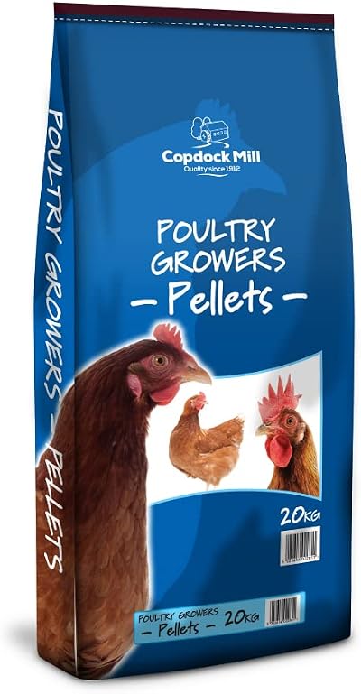 Copdock Mill Poultry Growers Pellets 20kg Chicken Feed 6 Weeks+ High Protein