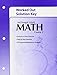 Math, Course 2: Worked Out Solution Key
