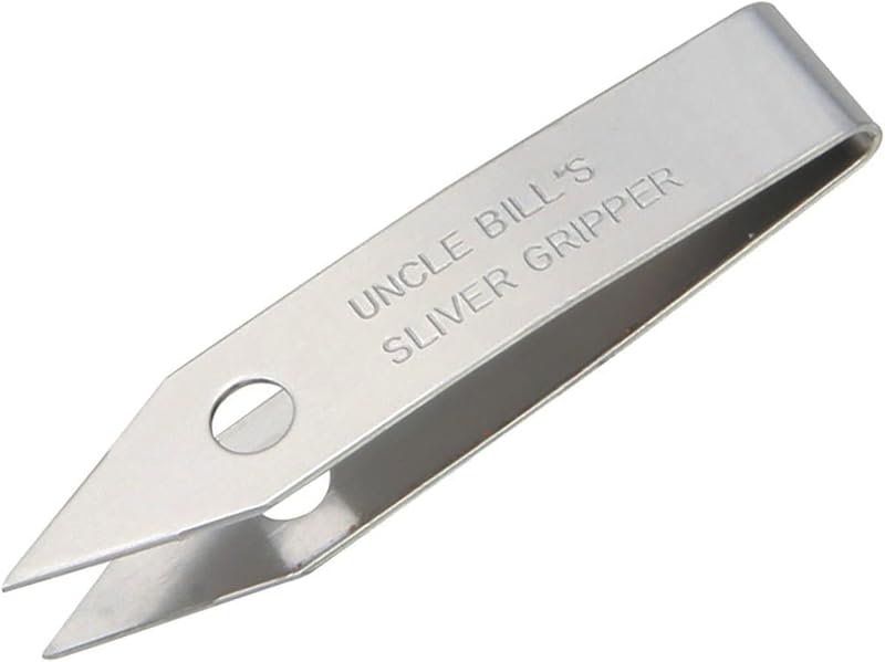 Sliver Gripper Tweezers Survival Keychain Stainless Steel Precision Clip New USA