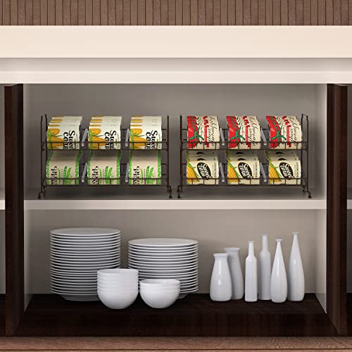 Minicloss 4Tier Can Rack Organizer, Stackable Pantry Organizer Can