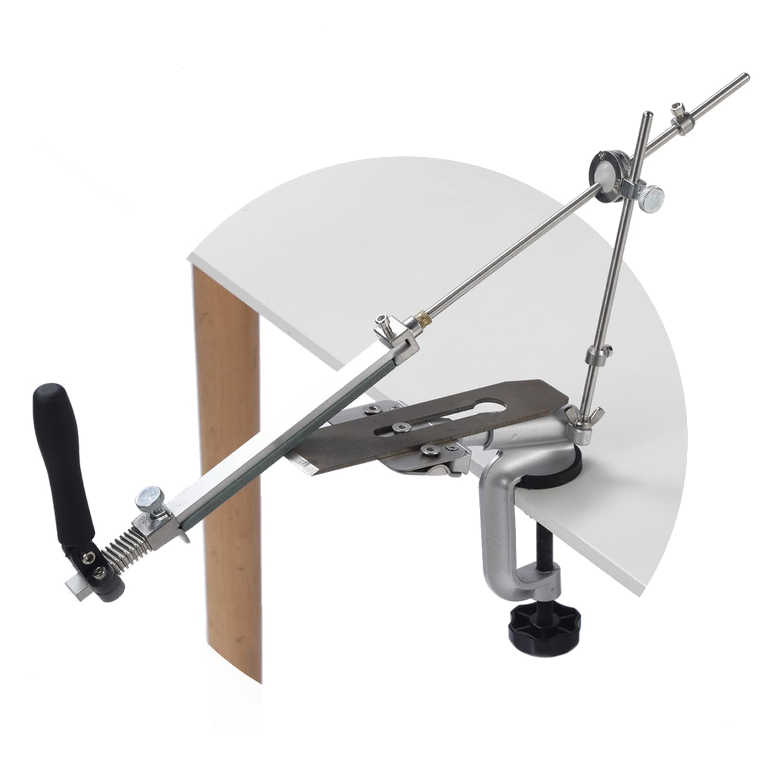 Sunydog Sharpener Set Fixed-angleSharpenerSharpening KitSlicker Edge Sharpener Abrasive Holding System with 4 Sharpening Stones