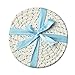 Kitchen Pot Holders Set Trivets Set 100% Pure Cotton Thread Weave Hot Pot Holders Set (Set of 3) Stylish Coasters, Hot Pads, Hot Mats, Spoon Rest for Cooking and Baking by Diameter 7 Inches (Blue)