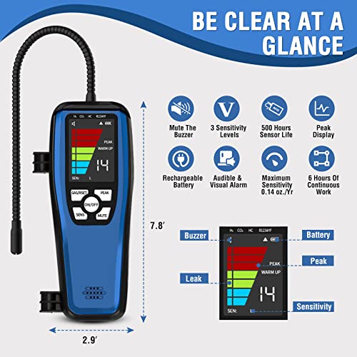 Refrigerant Leak Detector, Aprvtio ALD200 Freon Leak Detector, Freon