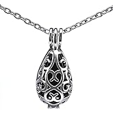 GBAFGLC Teardrop Urn Necklace Cremation Jewellery for Ashes with Mini Case Keepsake Pendant Necklace for Women Men Ashes Locket Memorial Gifts