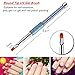 Makartt 3Pcs UV Gel and Liner Brush Set, Poly Nail Gel Brush, Nail Art Painting Flat Brush Round Brush Liner Brush Manicure Tool Q-06