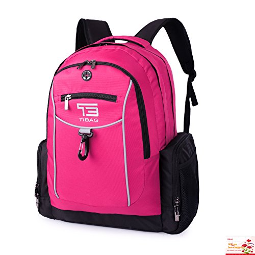 Laptop Backpack Waterproof Computer Backpacks Bag for Men Women College School Travel and Work Fit Laptops Up to 17” (pink)