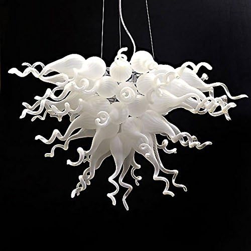 Frosted White Burst Chandelier Handblown Glass Artist Direct Modern Light Fixture Contemporary Designer Lighting