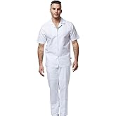 STACY ADAMS Men's Linen Shirt Pant Set